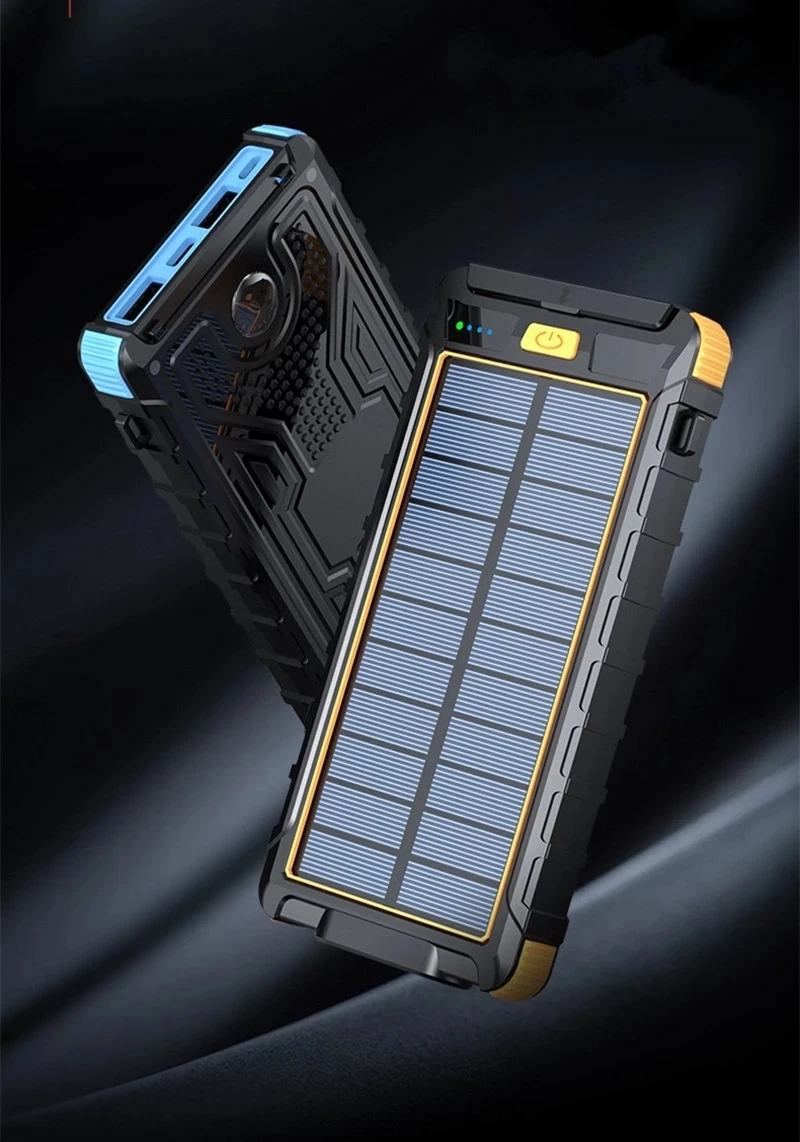80000mAh Solar Power Bank Водонепроницаемое солнечное зарядное устройство USB-порт Внешнее