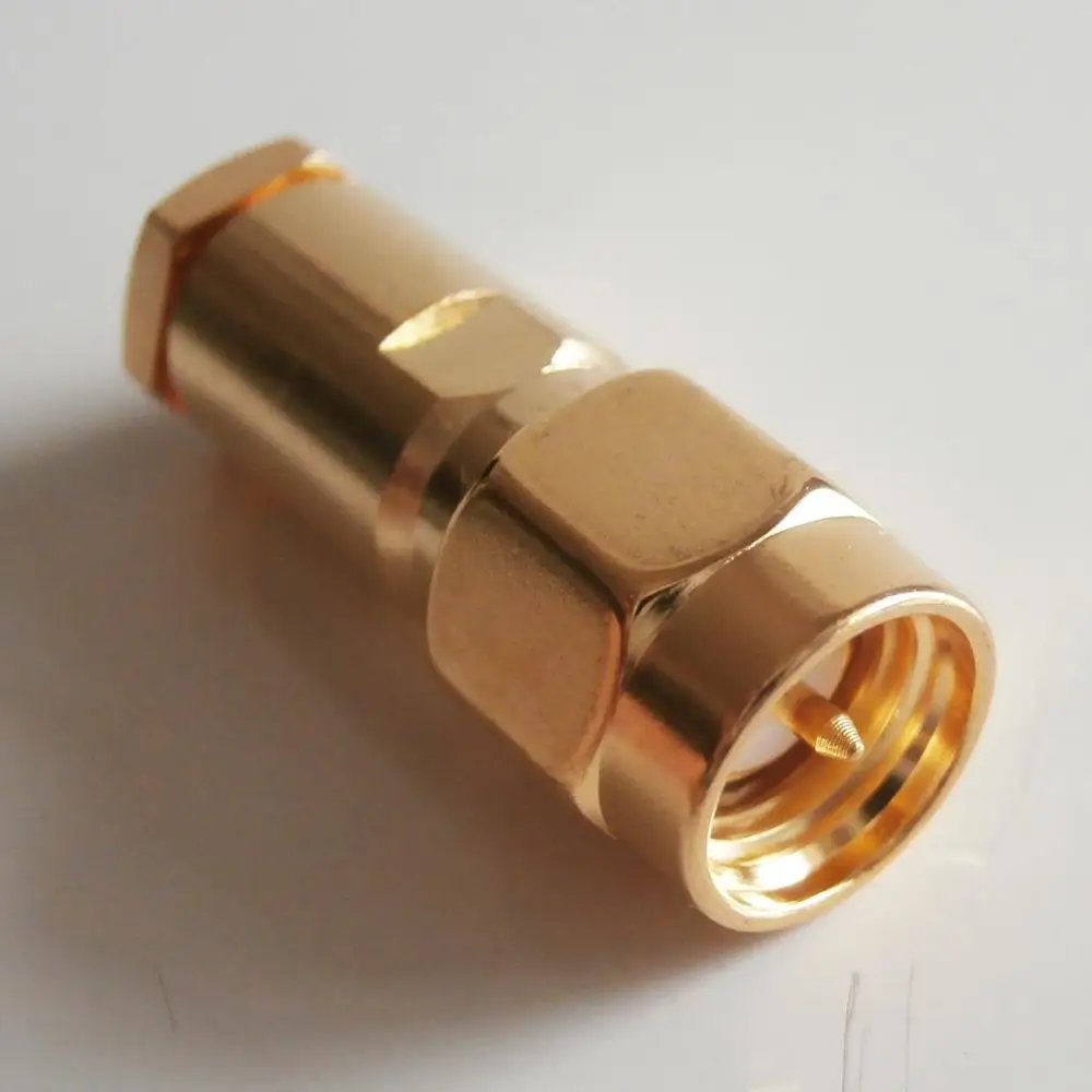 10X шт разъем SMA штекер зажим для пайки LMR195 RG58 RG142 RG223 RG400 кабель коаксиальный