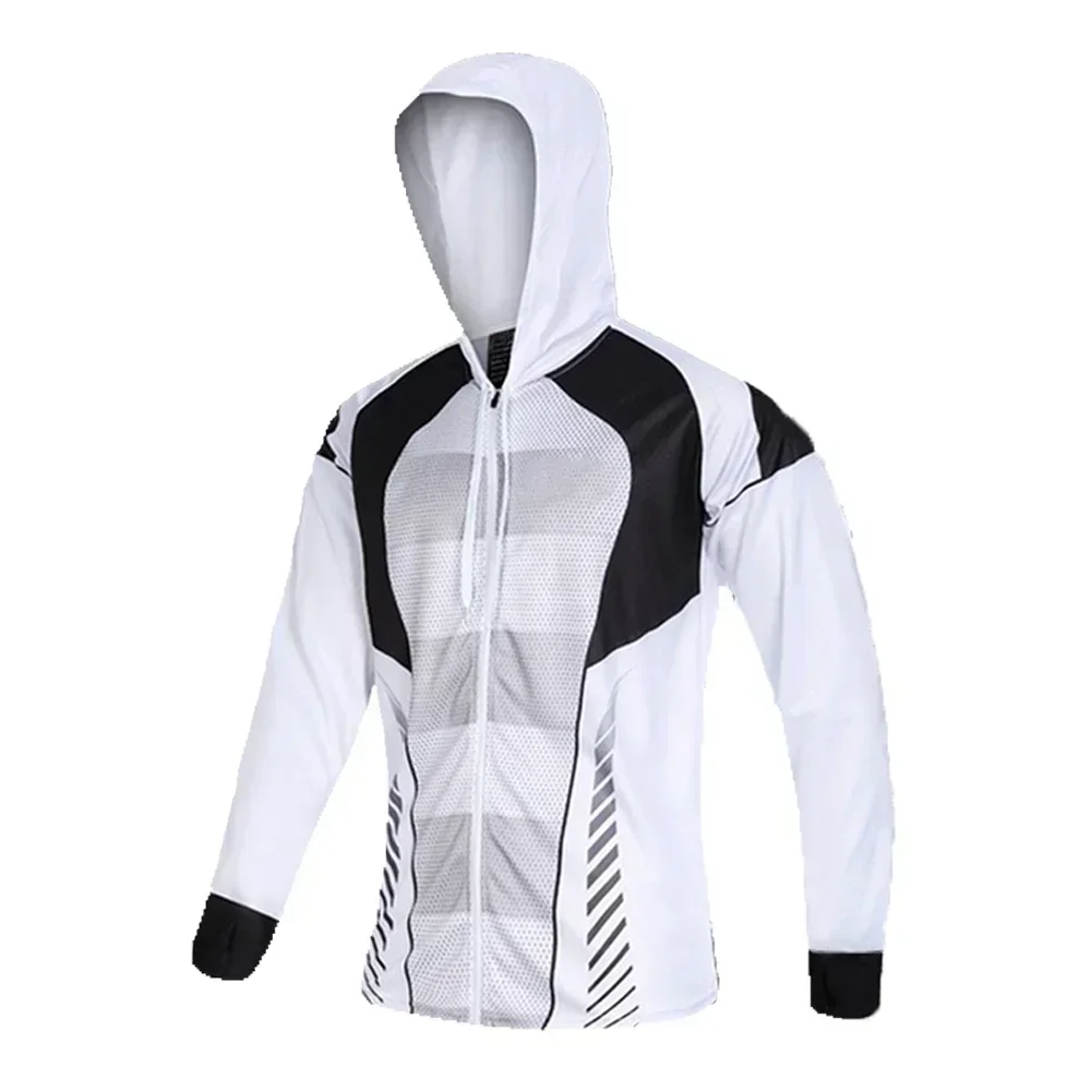 Одежда для рыбалки с капюшоном летняя защита от солнца трикотажные изделия