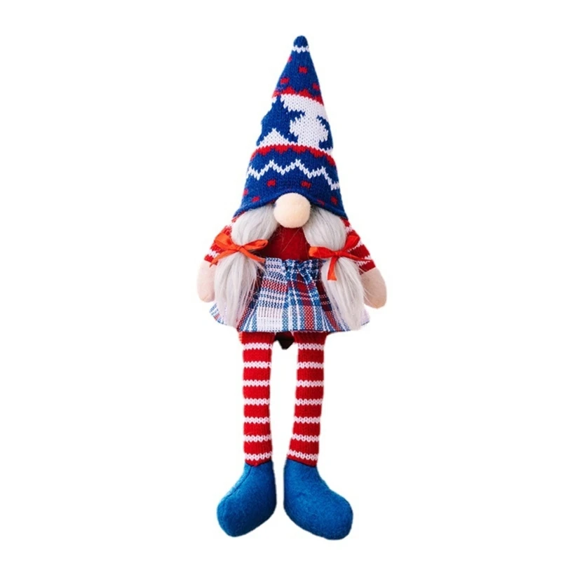 

Independence Day Gnome Long Leg Ornaments Festival Holiday Birthday Decoration