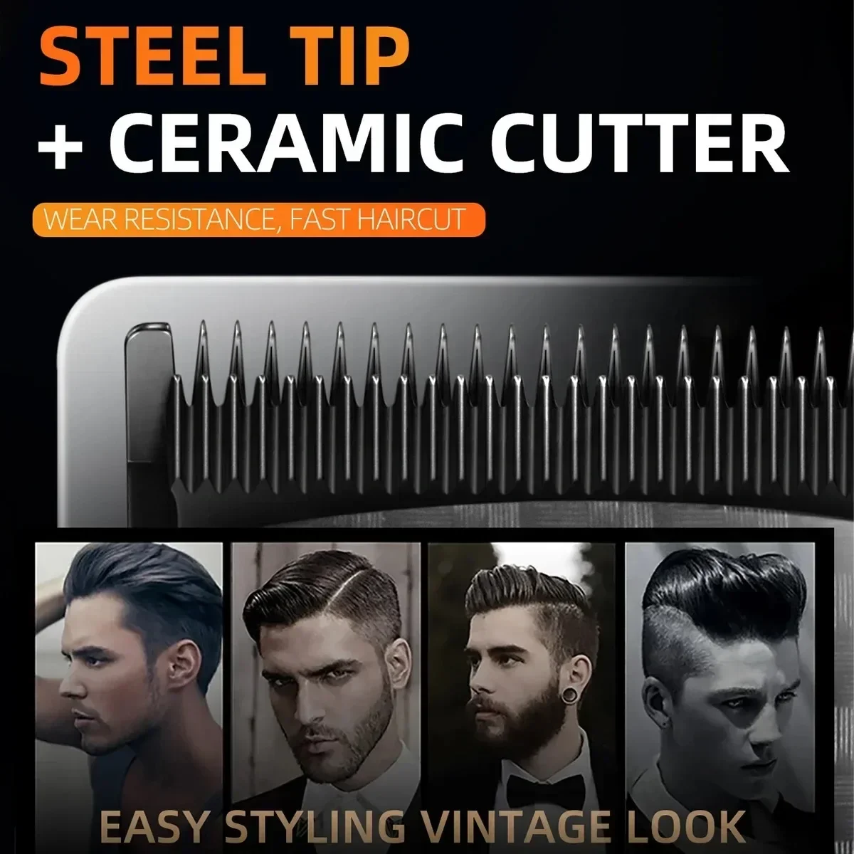 Машинка для стрижки волос Kemei профессиональный триммер 9000 об./мин.