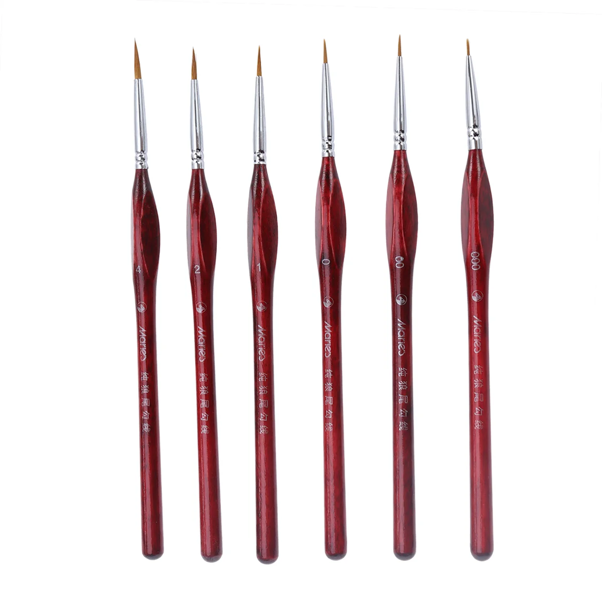 

6Pc Various Size Tip Durbale Drawing Supplies Hand Painted Brush for Projects