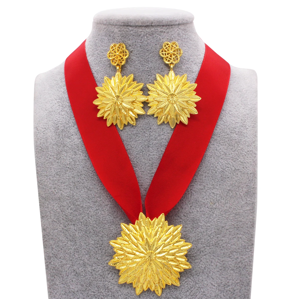 Роскошные элитные свадебные ювелирные украшения в эритрейском стиле для невесты