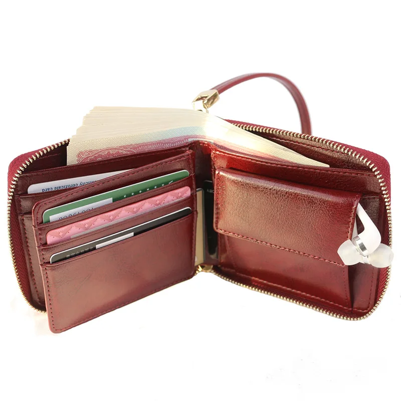 2020 new leather wallet couple wallet 7-Card short large capacity cowhide small square bag thin pocket pocket Mini Hand Bag