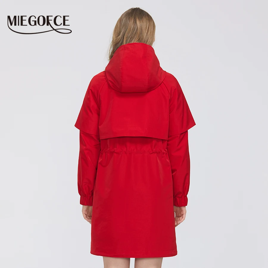 MIEGOFCE 2021 Высококачественное Весеннее Женское Пальто Ветрозащитная Ветровка