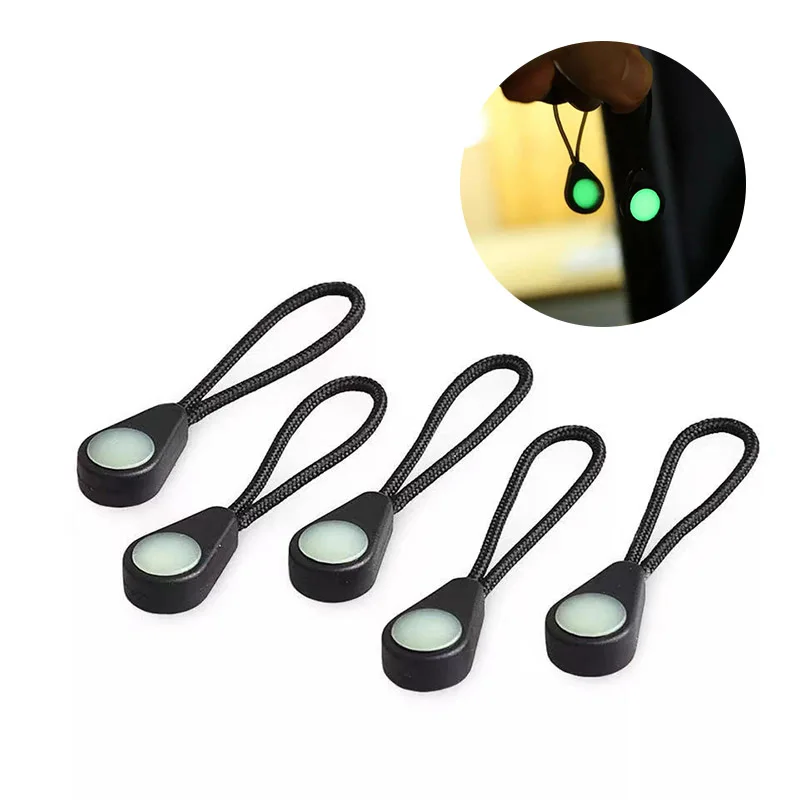 Outdoor Camping Tool Glow In The Dark Puller Head For Coats Jackets Rucksacks Handbag