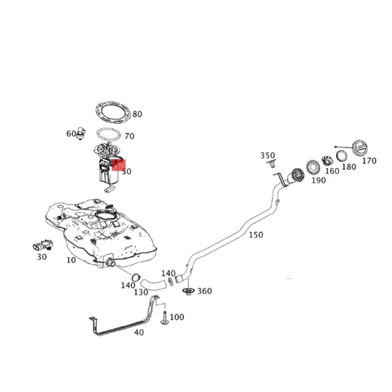 2464701694 топливный насос в сборе для Mercedes-Benz CLA200 CLA 220 CLA250 GLA260 AMG 45 4MATIC детали модуль