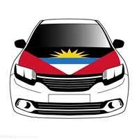autigua and barbuda flag car hood cover 3 3x5ft 100polyestercar bonnet banner