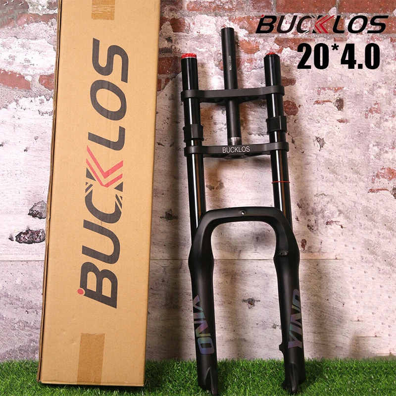 

Вилка BUCKLOS 20*4,0 для горного велосипеда, пневматическая подвеска, вилка для снежного/пляжного велосипеда, шина 4,0, 9*135 мм, вилка для горного электровелосипеда, семейный тормоз