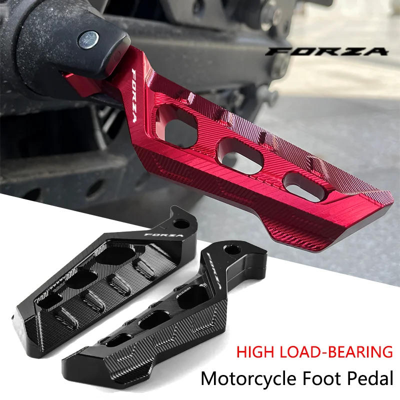 

For Honda Forza 125 250 300 350 750 Motorcycle Accessories Rear Passenger Footrest Foot Rest Pegs Rear Pedals anti-slip pedals