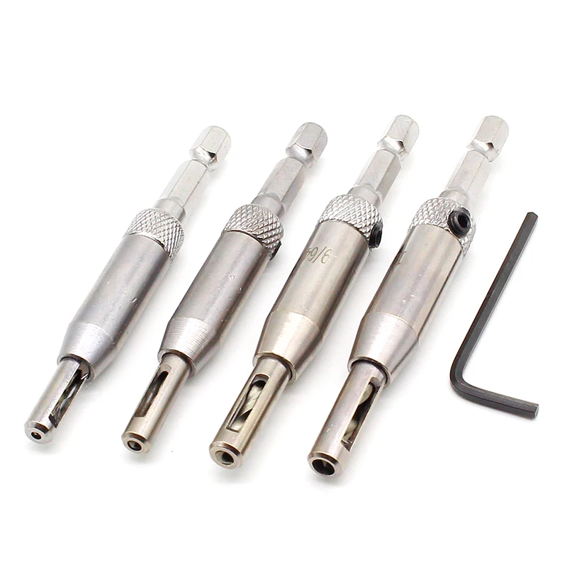 

1PC Door & Window Hinge Drill Bits Hexagon Self Centering Hinge Drill Bits Set Door Cabinet Drill Positioning Twist Bits