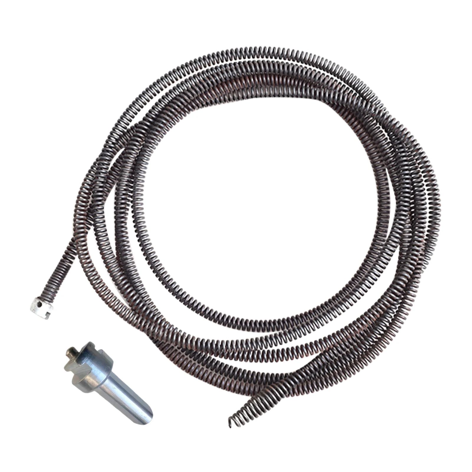 

2M Electric Dredge Accessories Extension Spring Cleaning Tool Bathroom Easy To Use with Drill Bit Adapter Power Tools