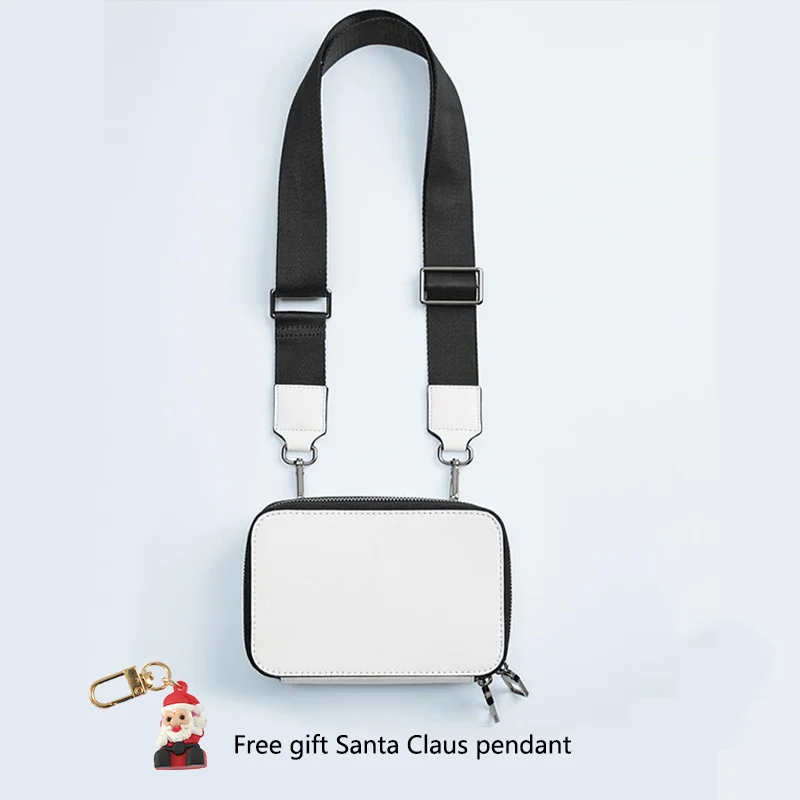 

Casual Small Box Designer Bag Women's Shoulder Crossbody Bags New Fashion Pu Leather Wide Shoulder Strap Sac Messenger Bag