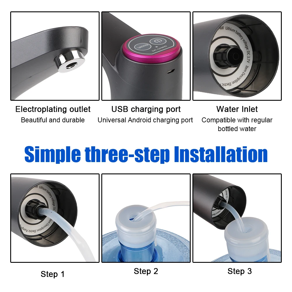 USB-диспенсер для бутылок питьевой с сенсорным управлением |