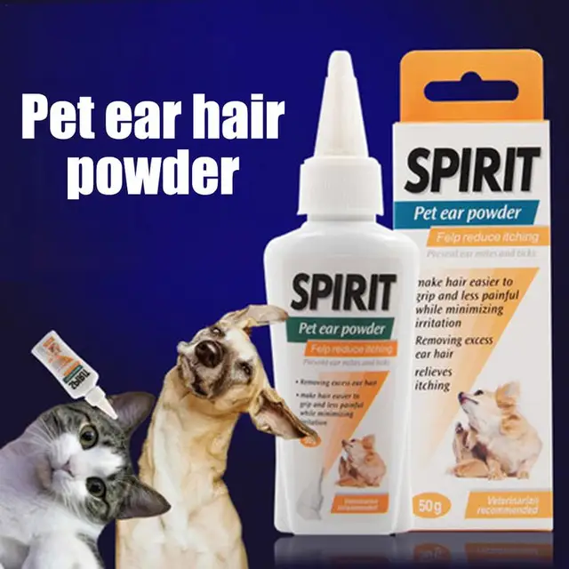 Pet Ear Cleaner Pet Ear Excess Hair Removing Powder Healthy Care Antimite Antiticks Cleaning Supplies Dog Products New 3