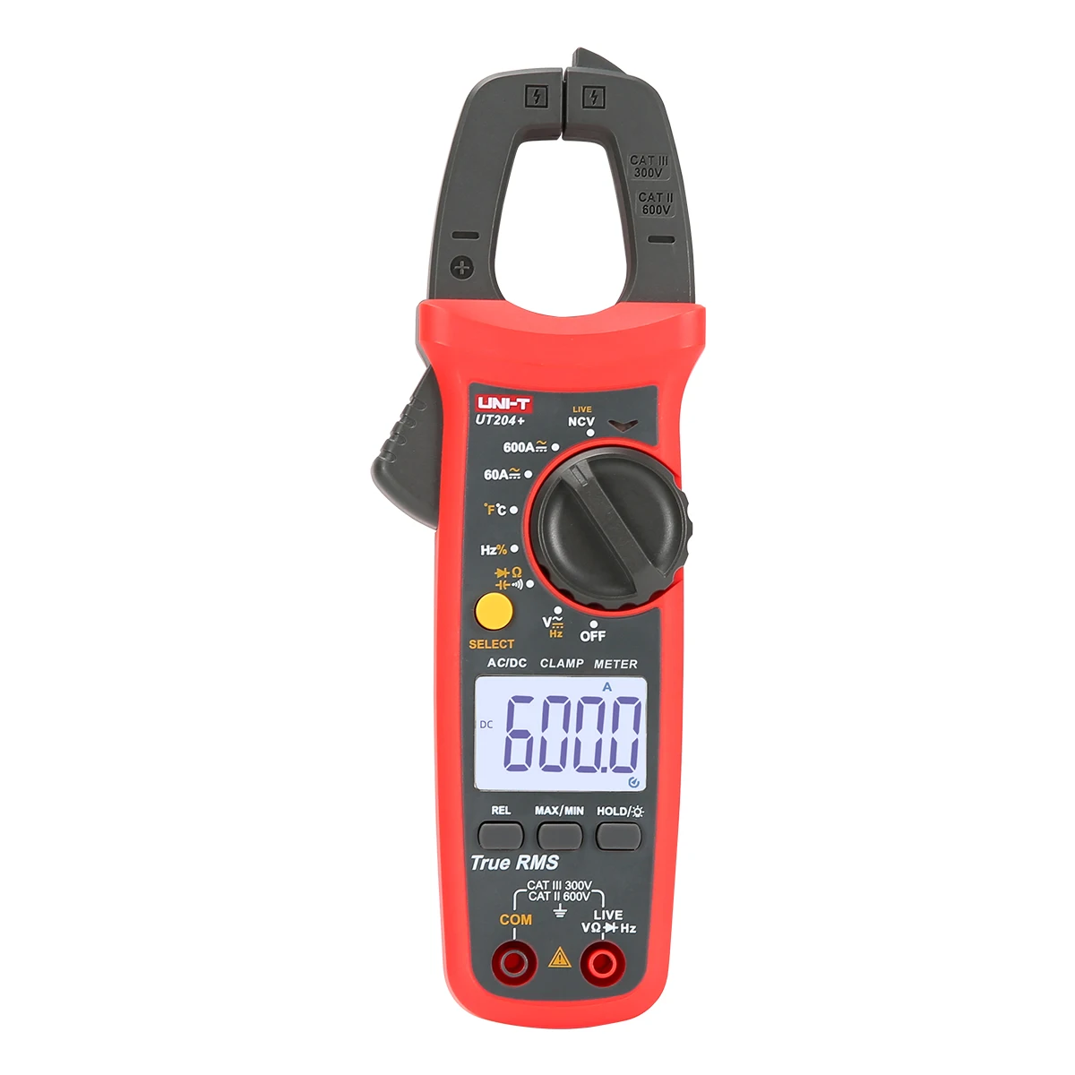 UNI-T 204 + цифровые клещи 600A AC DC ток напряжение истинное среднеквадратичное значение