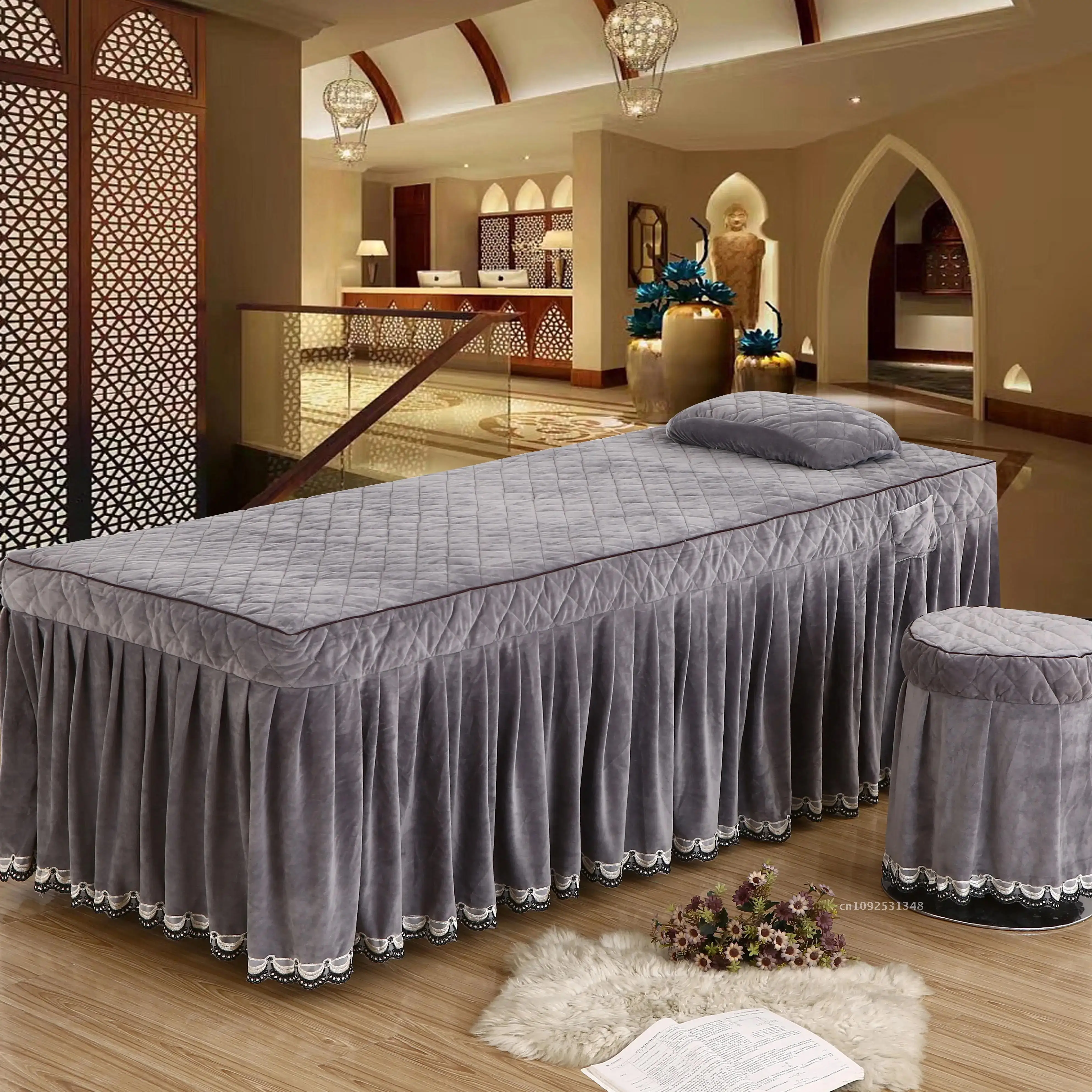 Хрустальный бархат для салона красоты комплект из 2 предметов юбка + наволочка