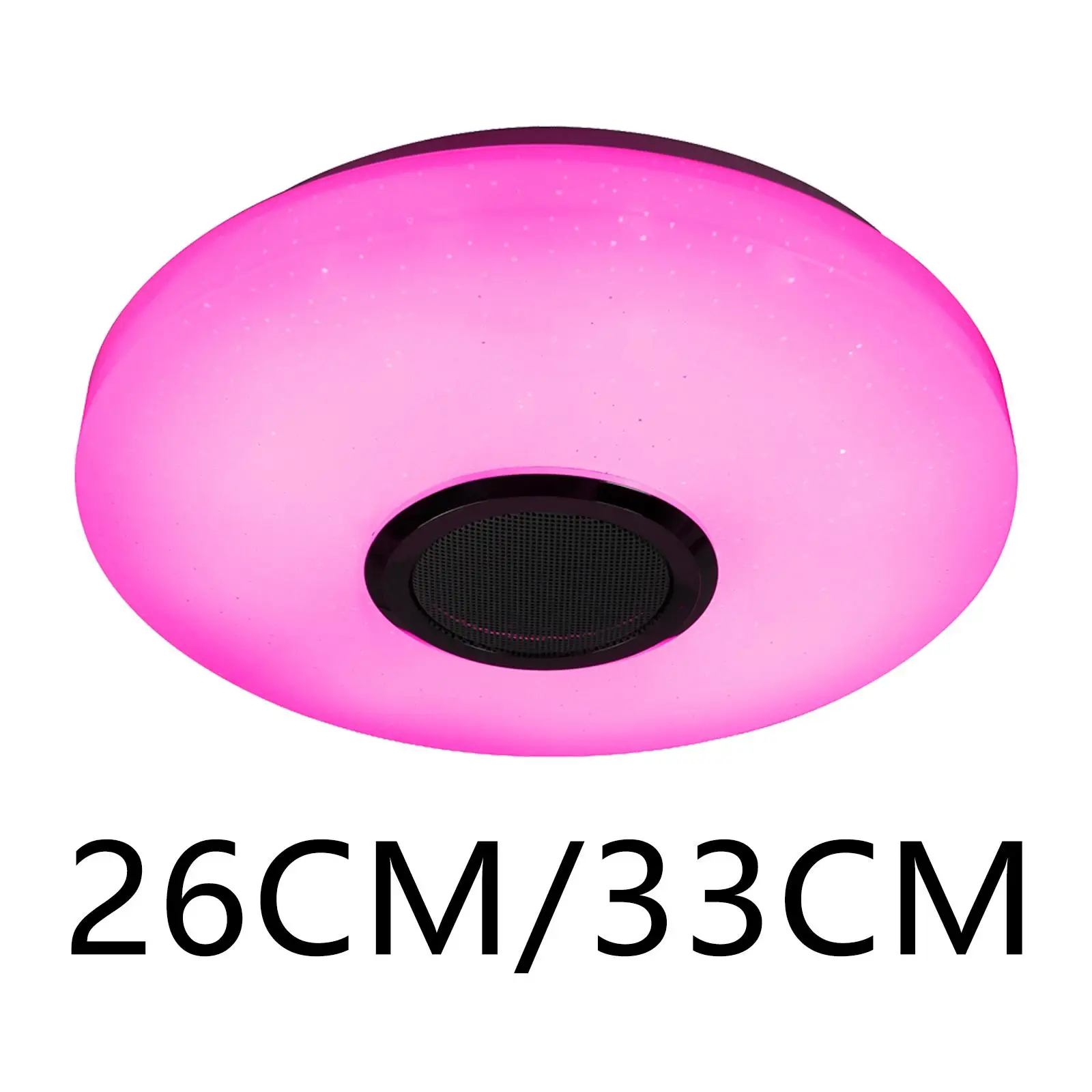 

Светодиодный потолочный светильник RGB, современная беспроводная музыкальная лампа с поддержкой Bluetooth и дистанционным управлением, для спал...