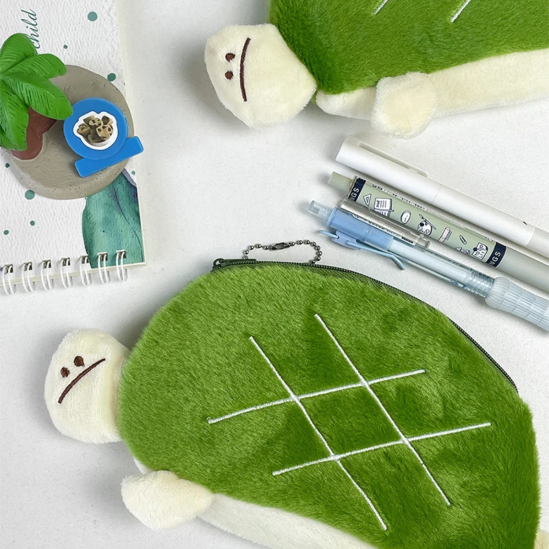 Женский Милый Плюшевый Кошелек С Рисунком Черепахи Для Монет Мотивами Животных