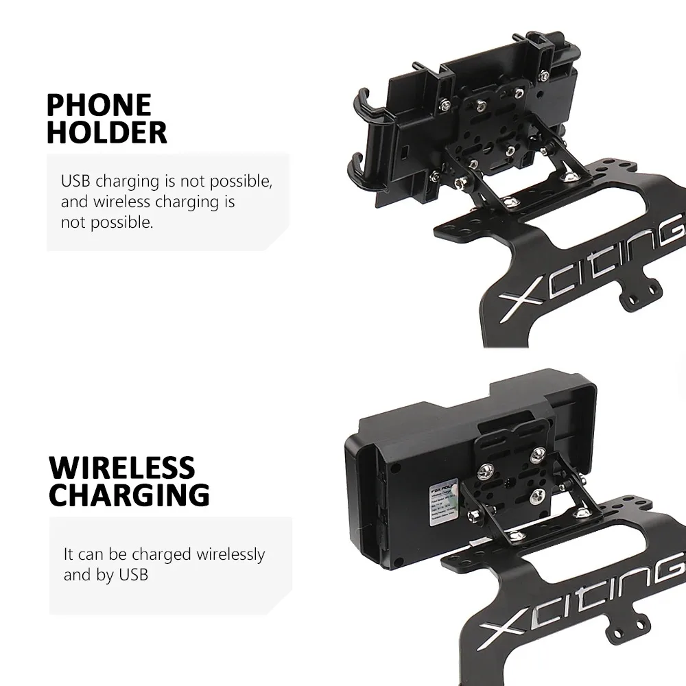 Новые аксессуары для мотоциклов черный кронштейн GPS-навигации с логотипом