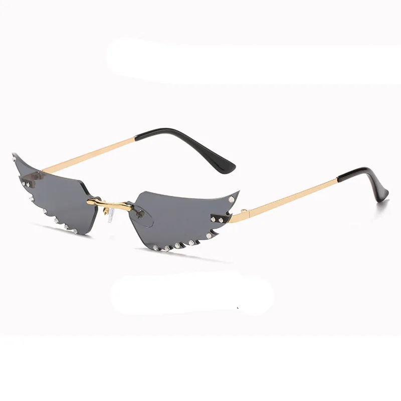 240809 Хэллоуин Перо Бабочка Очки Алмазный Забавный мяч Партия Солнцезащитные очки