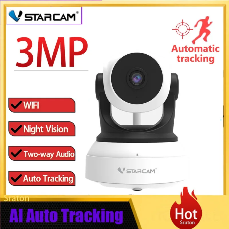 Vstarcam C7824WIP 720P Wireless Wifi IP Camera  Security Baby Monitor IP Network Intercom Mobile Phone APP Night Vision Camera