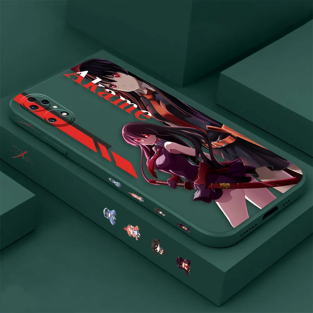 Akame Ga Kill Akame Phone Case For Huawei P60 P50 P40 P30 P20 Mate 50 40 30 20 20X 10 Colour Liquid Silicone Cover Funda Cqoue