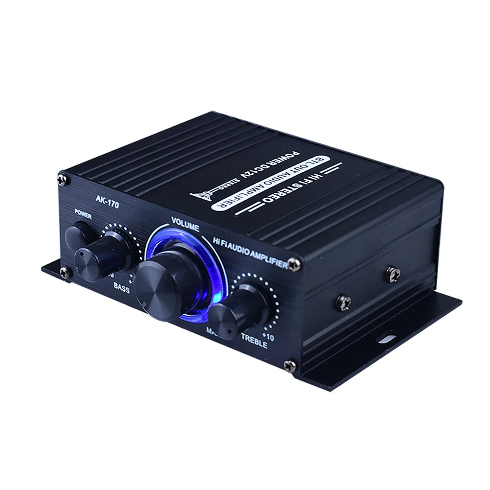 

Home Digital Amplifiers Hifi Stereo Audio Power Amplifier 200W+200W Dual Channel Power Amp 125x75x40mm