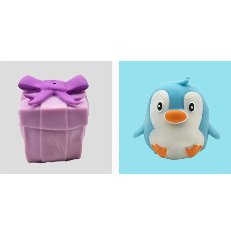 

GXMB Anti-Stress Squeeze Animal Toy Decompression Trick Fidget TPR Reversible Double-sided Novelty Funny Emotion Reduce Toy
