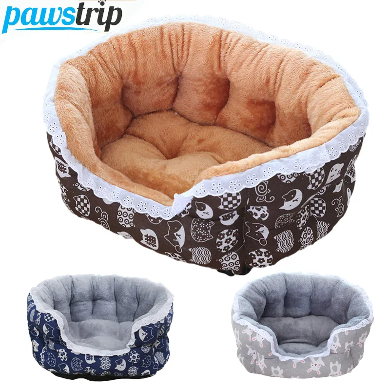 

Heightened Pet Dog Bed for Dogs Cats Lace Winter Warm Pet Sleeping Nest Soft Plush Puppy Bed Dog Sofa Pet Supplies