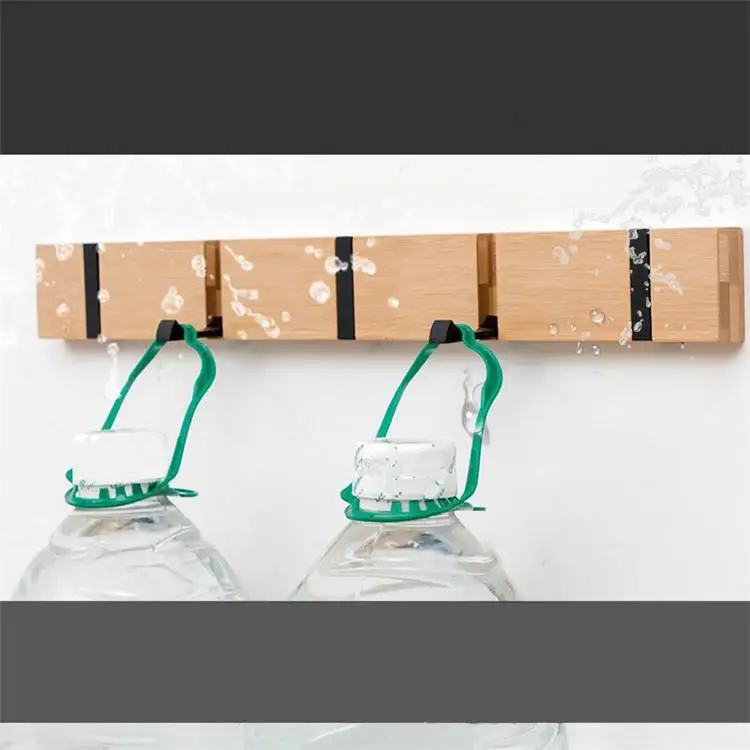 

Вешалка для одежды из натурального дерева, настенный крючок для одежды