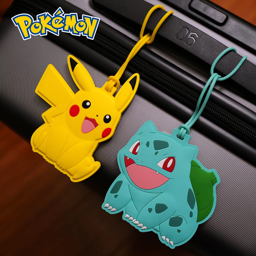 

Pokémon Genuine Pikachu Luggage Tag Pokémon Series Boarding Tag Cartoon Travel Consignment Card