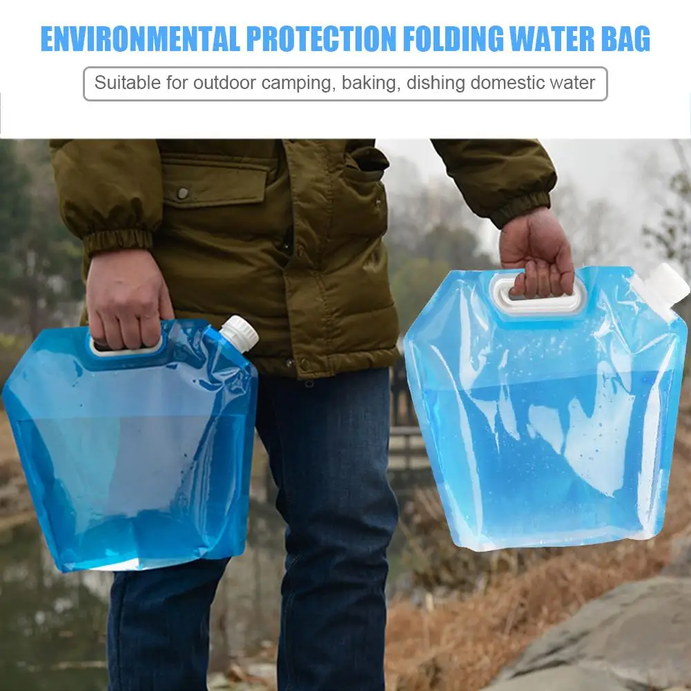 

PVC Foldable Water Storage Container Outdoor Hiking Collapsible Water Bags Suitable for Outdoor Camping and Roasting
