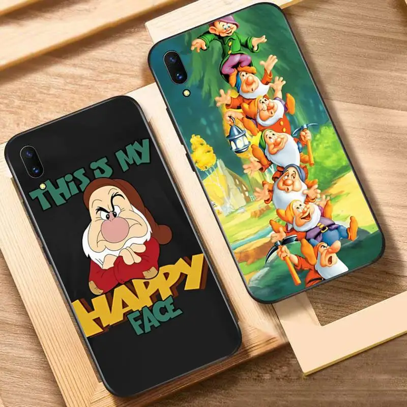 

Disney Seven Dwarfs Phone Case For Oppo Reno Realme C3 6Pro Cover For vivo Y91C Y17 Y19 Funda Capa