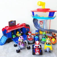 paw patrol dog car action figure toys mobile rescue big bus puppy patrol observatory anime paw patrols kid boy toy gifts