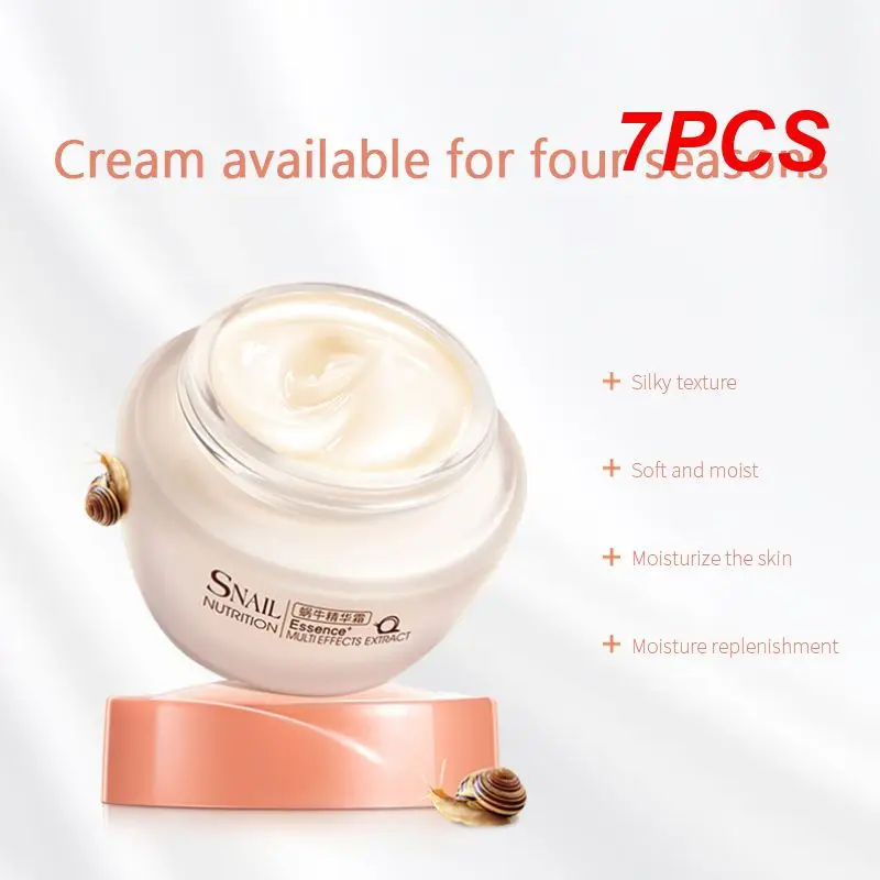 

7PCS Snail Face Cream Collagen Anti-Wrinkle Anti-Aging Facial Cream Hyaluronic Acid Moisturizer Nourishing Tight Skin Care