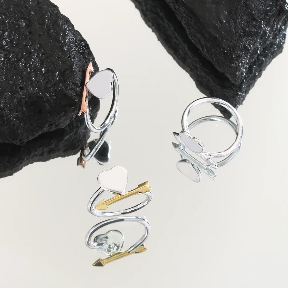 

Free delivery of heart rings for women lovers Ring of love Cupid's arrow
