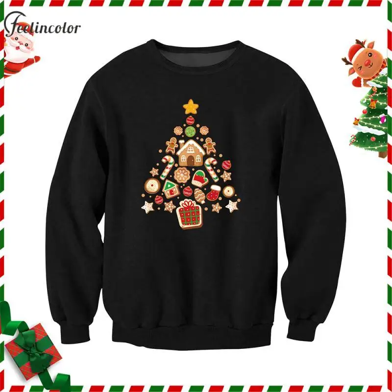 Рождественские толстовки с рисунком Трампа для мужчин пуловер 3D принтом