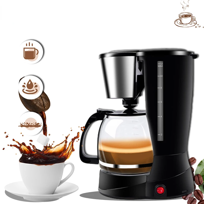 Portable Drip Coffee Maker Extraction Coffee Machine American Semi-Automatic Coffee Maker Office Home Kitchen Appliances