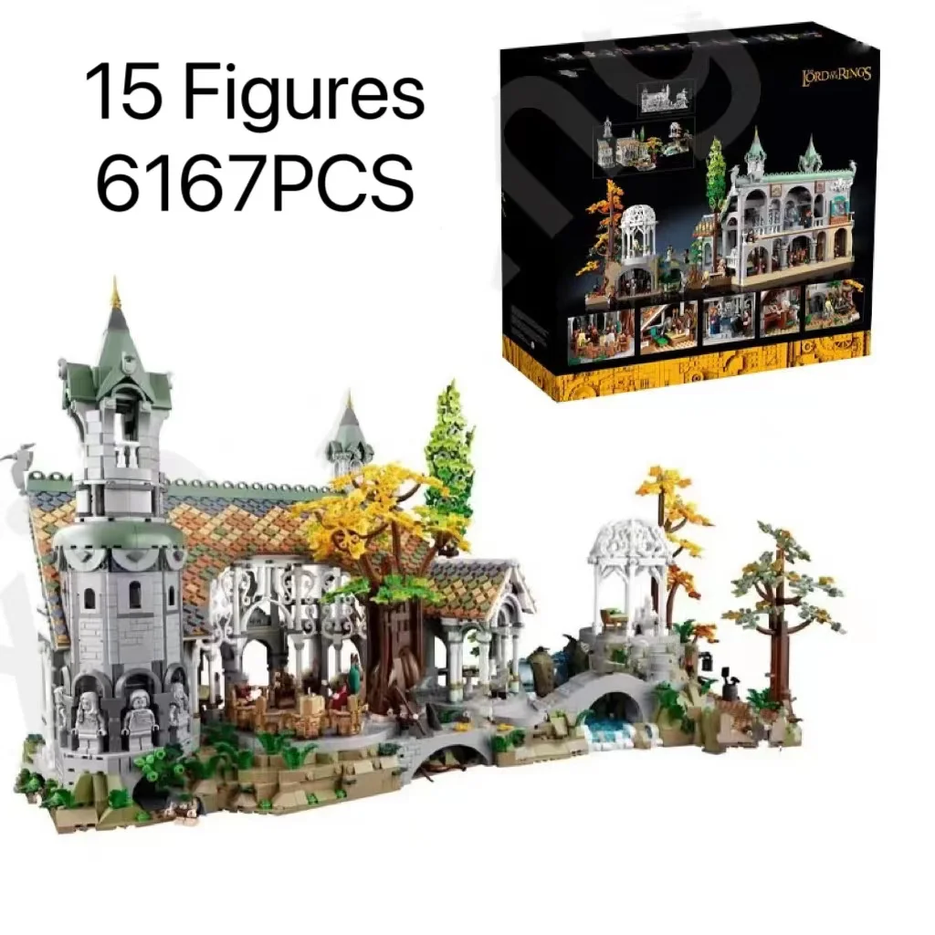 

Famous Movie Rivendell 10316 Lorded of the Rings Castle Building Blocks Movie Scene Building Blocks Model Jazz Club Gift Toys