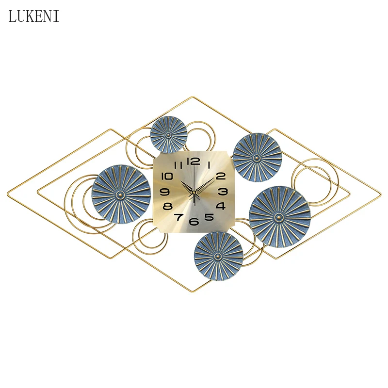 

Clocks Wall Clocks Living Room Modern Simple Atmosphere Clock Restaurant Entrance Creative Wall Watch Mute Home Clock Decoration