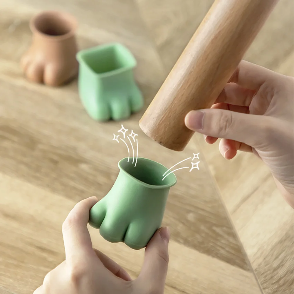 

4pcs/lot Silicone Chair Table Foot Cover Protector Furniture Feet Round/Square Non-slip Leg Caps Bottom corner Floor Safely Pad