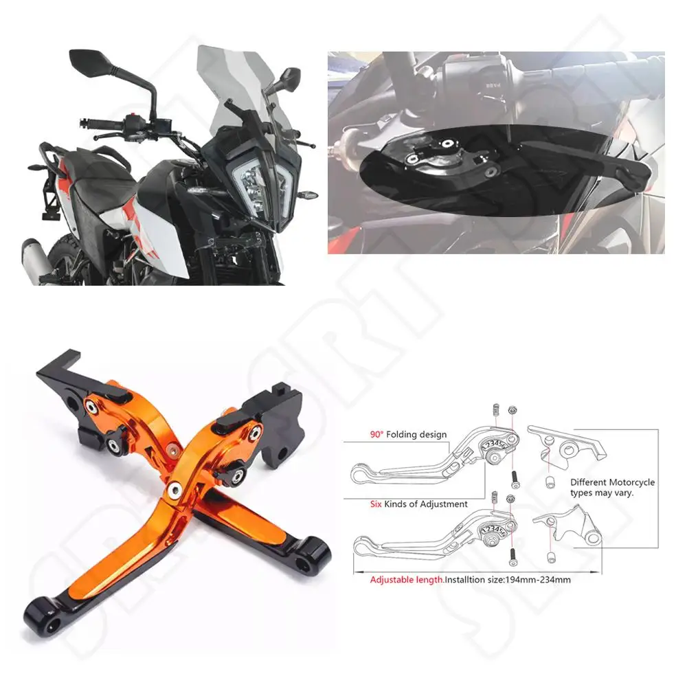 

Motorcycle accessories Folding Extendable Brake Clutch Levers for KTM DUKE 390 Adventure 390ADV Duke390 390Adventure 2020 2021
