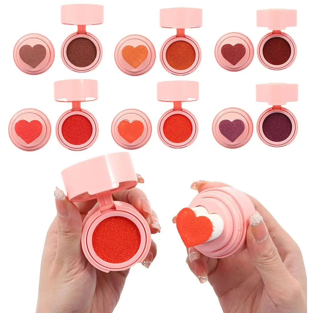 

NEW 1pc Heart Shape Face Cushion Blusher Cheek Rouge Nourishing Nude Makeup Brightening Complexion Repair Cosmetics