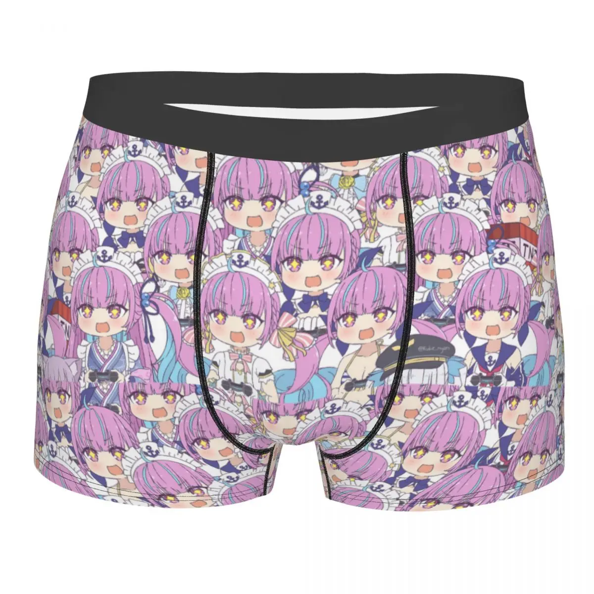 

Novelty Boxer Cute Anime Hololive Minato Aqua Shorts Panties Men Underwear Polyester Underpants for Male S-XXL