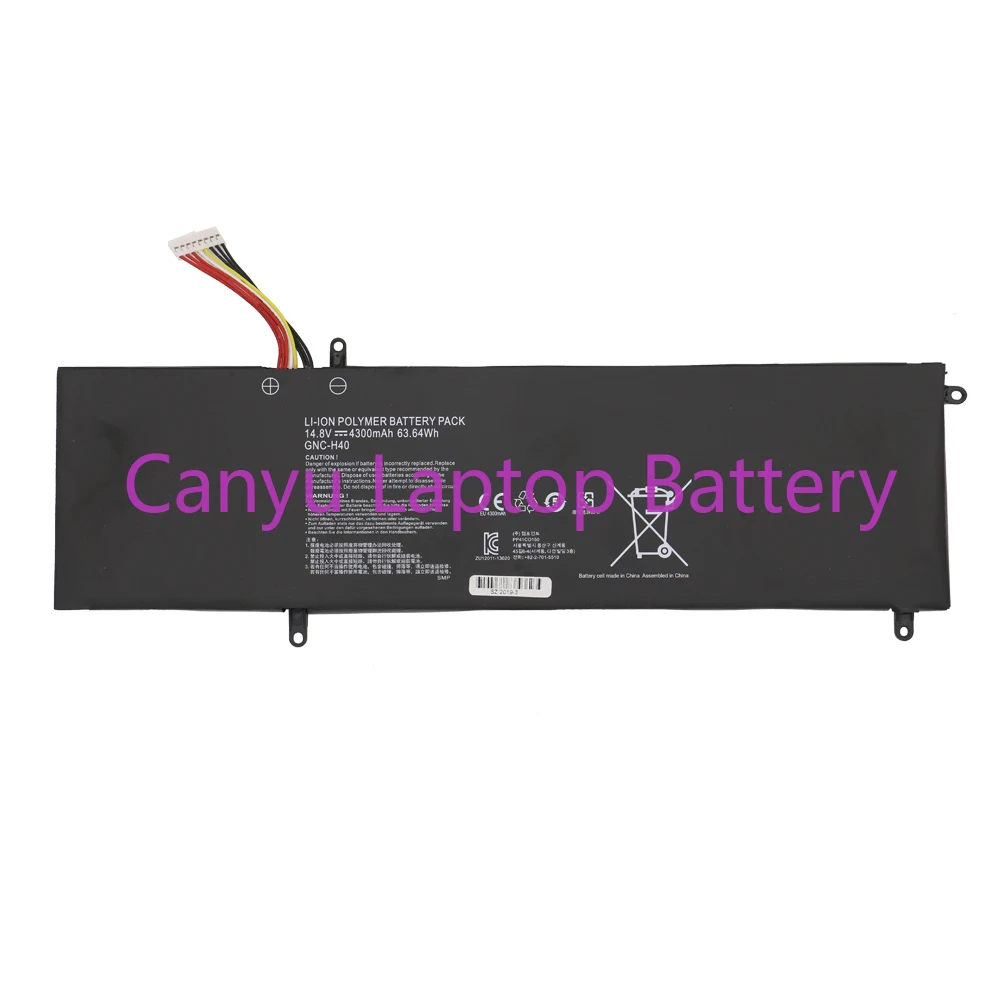 

New GNC-H40 Laptop Battery For GIGABYTE GNC-H40 14.8V 63.64Wh 4300mAh One Year Warranty