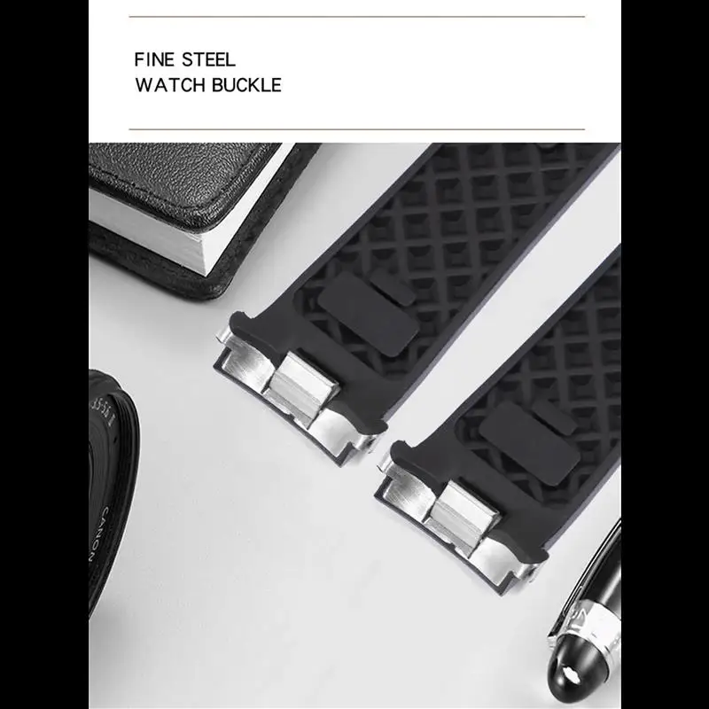 Быстросъемный ремешок для часов из фторкаучука IWC Aquatimer Series IW 356802 376705 376710 Мягкий