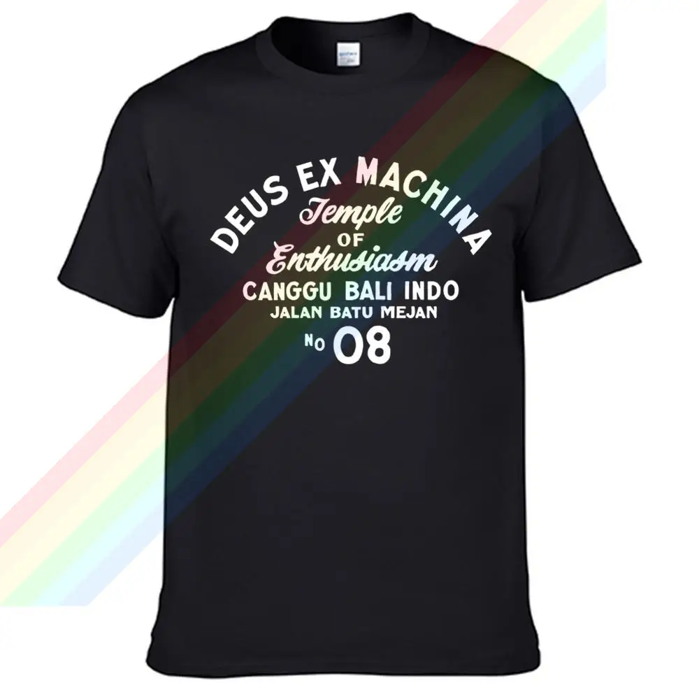 Футболка Deus-Ex-Machina с белым текстовым логотипом летняя футболка принтом одежда
