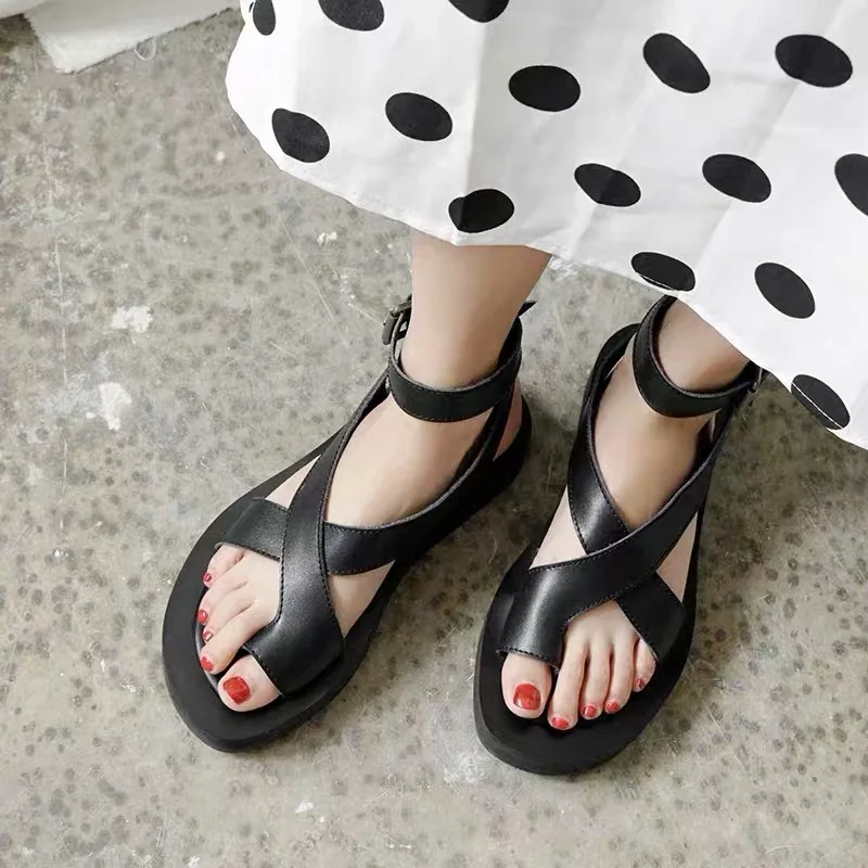 Women's Sandals 2022 Summer Solid Color Comfortable Female Beach Shoes Chunky Sandalias Non-Slip Shoe Platform Zapatillas Mujer