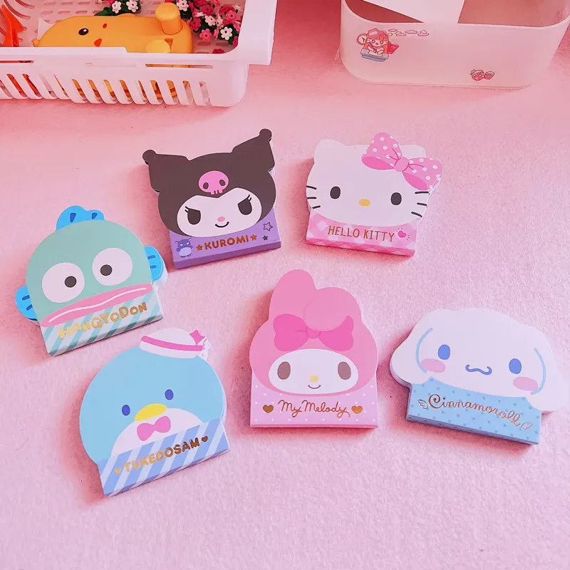

84 Sheets Cute Cartoon Memo Pad Kawaii Non Sticky Notes Girl Diary DIY Decorative School Notebook Japanese Stationery Gift